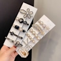 Pikkukuva 2 / 8: 5 KPL Hiusneula Clip Hiusneula 5 KPL RANDOM WHITE 5PCS Random White