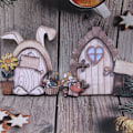 Miniatyrbild 7 av 10: Miniatyr Elf Door Fairy Tale Gate C C C