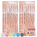 Miniatyrbillede 4 af 6: 2 Stk Tinsel Gardin kvast Baggrundsdekorationer DYB SAPPIR Deep Sapphire