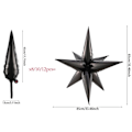 Miniatyrbillede 2 af 10: 12 stk Explosion Star Ballon Starburst Balloner SORT black