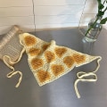 Miniatyrbillede 1 af 10: Trekantet Pandebånd Tørklæde Hat GUL A A yellow A-A