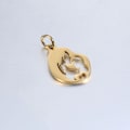 Pikkukuva 3 / 7: 5kpl Mom Charms riipus GOLD EI SORMUSTA EI SORMUSTA Gold no Ring-no Ring