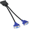 Miniatyrbillede 2 af 6: Videokabel DMS 59 til dobbelt VGA-adapter