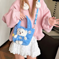 Miniatyrbillede 3 af 10: Håndtaske Crossbody Taske BLÅT BÅND STYLE BÅNDSTIL blue Ribbon style-Ribbon style