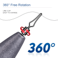 Miniatyrbilde 6 av 9: 10stk Twist Ring Bly Anheng Fiskevekt Sinker 20G 20g