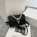 Miniatyrbillede 8 af 10: Crossbody Håndtaske Dame Håndtasker SORT black