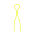 Miniatyrbillede 1 af 10: Spoleclips Klemme Trådspoler Clips GUL-10 STK GUL-10 yellow-10 pcs