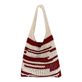 Miniatyrbillede 7 af 10: Hæklet Tote Bag Skuldertaske SORT Black