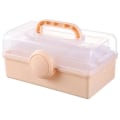 Miniatyrbilde 1 av 8: Syutstyr Organizer Kosmetisk oppbevaringsboks BEIGE beige