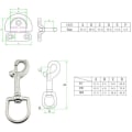Miniatyrbillede 2 af 10: Øjebolt Snap Hook 3 3 3