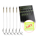 Miniatyrbilde 8 av 10: 6-8 stk Karpefiske Ferdig Krokleder Karpefiskekroker 6pcs WBLB-2