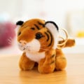 Miniatyrbillede 5 af 7: Tiger Plys Nøglering Tiger Nøgleringe HVID white