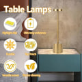 Miniatyrbilde 3 av 10: LED bordlampe Touch dimming bordlamper GULL Gold