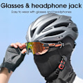 Miniatyrbild 3 av 10: Full Face Cap Cykling Balaclava MÖRKGRÅ LÅNG LÅNG Dark Grey Long-Long