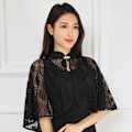 Miniatyrbilde 2 av 9: Rose Jacquard Polyester Sjal Solbeskyttelse Skjerf APRIKOS Apricot