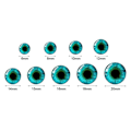 Miniatyrbilde 4 av 10: 20 stk/10 par Eyes Crafts Eyes Puppet Crystal Eyes 18MMCOLOR 18mmcolor random