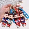 Miniatyrbillede 9 af 9: Fodbold nøglering tegneseriefigur vedhæng 04 04 04