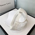 Miniatyrbild 10 av 10: Mesh cap Baseballkeps Mode Dammössor som andas VIT white