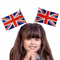 Miniatyrbillede 2 af 9: Union Flag Pandebånd Britisk Flag Pandebånd KOREA KOREA Korea