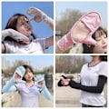 Miniatyrbillede 2 af 10: Solbeskyttelseshandsker Touch Screen Handsker PINK LANG LANG pink long-long