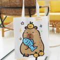 Pikkukuva 3 / 10: Kangaskassi Sarjakuva Capybara Tote 2 2 2
