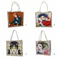 Miniatyrbillede 2 af 10: Flax Tote Bag Wrinkle Handbag 3 3 3