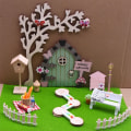 Miniatyrbillede 4 af 10: Miniature Elf Door Fairy Tale Port C C C