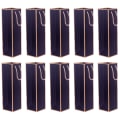 Miniatyrbilde 10 av 10: 10 stk Vingaveposer Vinflaskeposer SVART Black