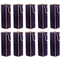 Miniatyrbillede 10 af 10: 10 Stk Vingaveposer Vinflaskeposer SORT Black