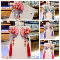 Miniatyrbilde 5 av 9: Barn Sakura Hårnål Tang Suit Hårklemme PINK C C Pink C-C