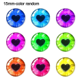 Miniatyrbillede 1 af 10: 20 stk/10 par Eyes Crafts Eyes Puppet Crystal Eyes 15MMCOLOR 15mmcolor random