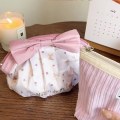 Miniatyrbillede 2 af 4: Pink sløjfe kosmetiktasker Cute Bear Print Bag Tote Bag