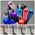 Miniatyrbild 10 av 10: 3-rads detangling Kam Curl Defining Brush MULTICOLOR Multicolor