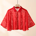 Pikkukuva 3 / 9: Rose Jacquard Polyesterihuivit Aurinkosuojahuivi APRICOT Apricot