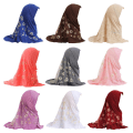 Pikkukuva 3 / 10: 2-6 vuotta vanha Hijab Cap -päähuivi VALKOINEN White