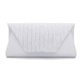 Miniatyrbild 6 av 10: Silks Diamond Bankettväska Single Shoulder Chain Bag VIT White