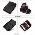 Pikkukuva 3 / 8: Miesten Mini Card Wallet -korttikotelo MUSTA PYSTY PYSTY black Vertical-Vertical