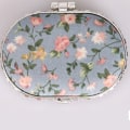 Miniatyrbild 1 av 10: Mini Makeup Blommig Mirror Pocket Sminkspegel ELLIPSE-BLÅ Ellipse-Blue