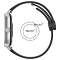 Miniatyrbillede 3 af 10: Silikonestrop armbånd SORT Black