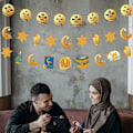 Miniatyrbilde 4 av 10: EID Mubarak Flag Pulling Ramadan dekorasjonsflagg 2 2 2