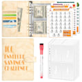 Miniatyrbillede 1 af 10: 100 Days Savings Challenge Saving Challenge Binder GUL Yellow