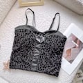 Miniatyrbilde 1 av 10: Bowknot Camisole ermeløse tanktops FARGE 1 FARGE 1 Color 1