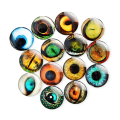 Miniatyrbillede 2 af 10: 20 stk/10 par Øjne Håndværk Øjne Puppet Crystal Eyes FARVE color random18mm