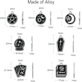 Miniatyrbillede 3 af 6: Sort Tarot Charms Magic Witch Charms Sort tema charms