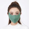 Miniatyrbilde 6 av 9: Cotton Woven Mask 3-lags Cloth Mask SORT black