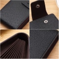 Miniatyrbilde 6 av 8: Herre Minikort Lommebok Kortholderpose KAFFE VERTICAL VERTICAL coffee Vertical-Vertical