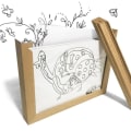 Miniatyrbillede 4 af 7: Roterende fotoramme Minderamme BRUN 15,5X20CM brown 15.5x20cm