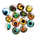 Miniatyrbild 8 av 10: 20st/10 par Eyes Crafts Eyes Puppet Crystal Eyes FÄRG color random20mm