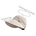 Miniatyrbillede 2 af 10: Solhat med bred skygge Foldbar fiskehat SORT black