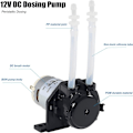 Miniatyrbilde 4 av 6: 1Pc 12V DC Doseringspumpe Lab Peristaltisk hode Lavstrøm